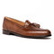Zelli Franco Cognac Lizard Tassel Loafer with Classic Apron Toe