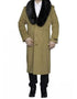 Mens Black Overcoat With Fur Collar For Sale