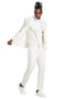 "Men's Champagne Tan Polka Dot Prom 2026 & Wedding Suit - One Button Double Breasted Vest" Champagne Prom Suits