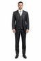 Gangster Suit - Mobster Suit - Mafia Suit For Mens 2 Button Gangster Pinstripe Suit in Black