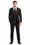 Gangster Suit - Mobster Suit - Mafia Suit For Mens 2 Button Gangster Pinstripe Suit in Black