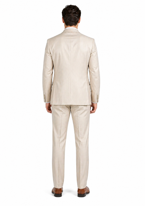 Giorgio Fiorelli Men' 2 Button 3 Piece Double Vents Beige Suit