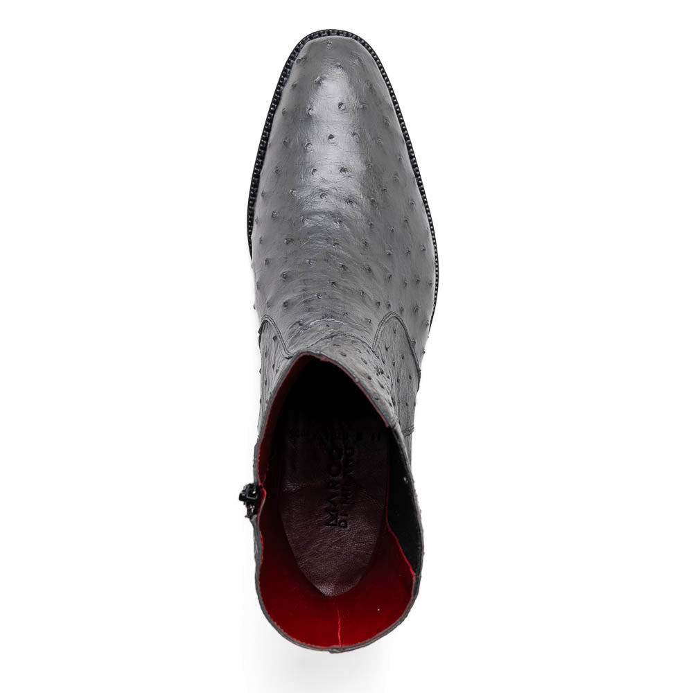 Marco Di Milano Giorgio Ostrich Quill Dress Boots Grey