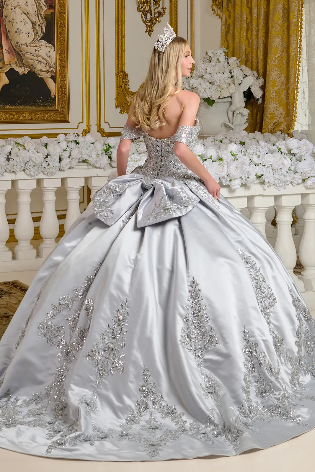 Satin Sweetheart Ball Gown by Elizabeth KGL3643
