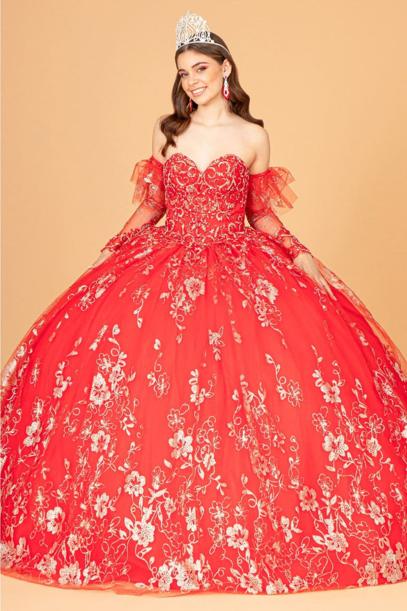 Red and Gold Ball Gown by Elizabeth KGL1944