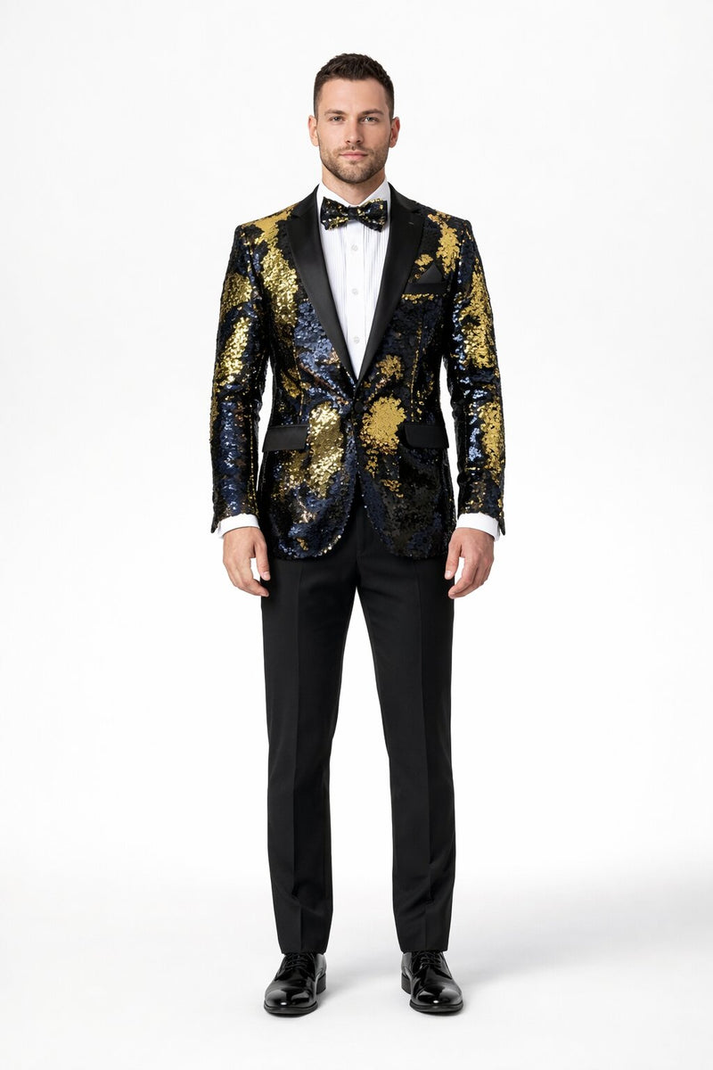 Mardi Gras Party Outfits For Guys - Mens Mardi Gras Costumes - Gold ~ Black