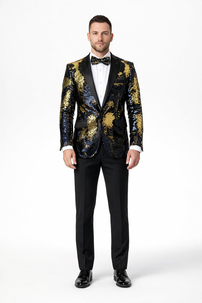 Mardi Gras Party Outfits For Guys - Mens Mardi Gras Costumes - Gold ~ Black