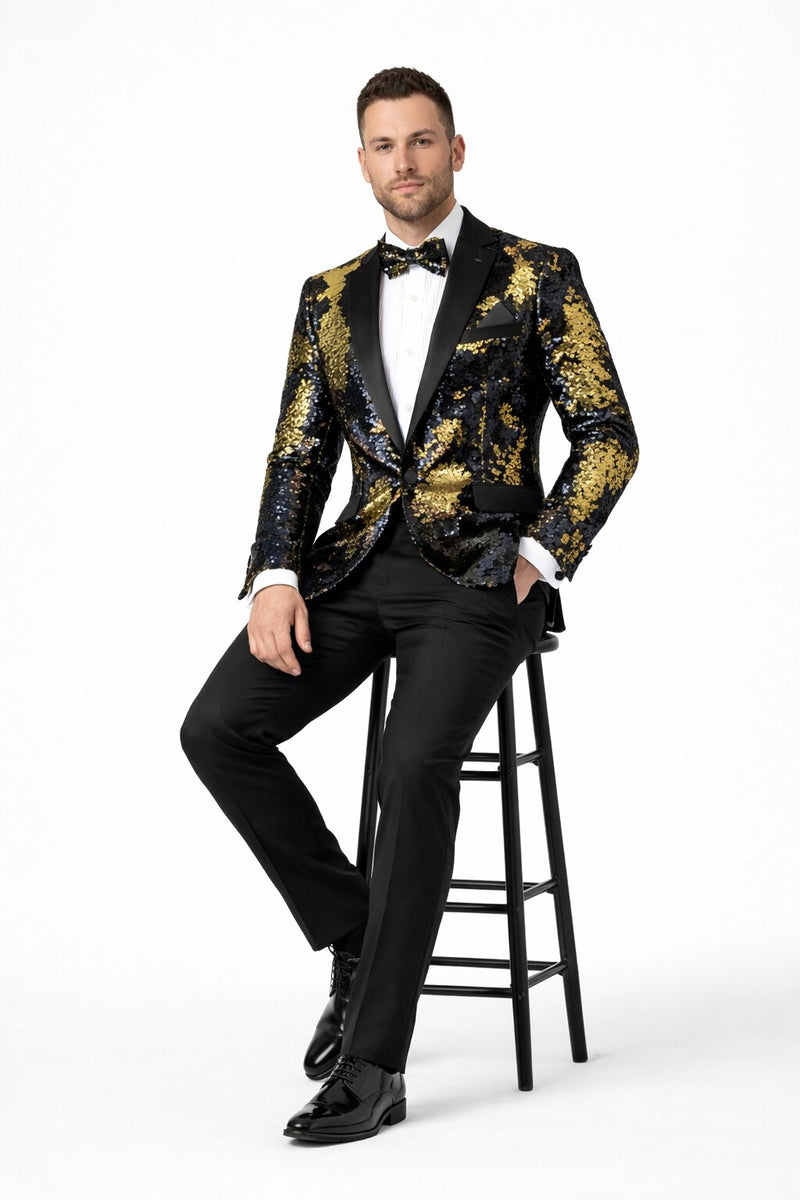 Mardi Gras Party Outfits For Guys - Mens Mardi Gras Costumes - Gold ~ Black