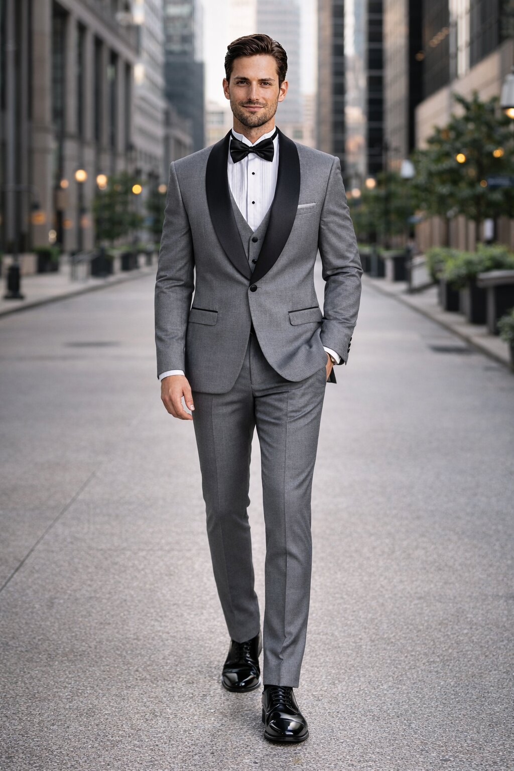 Father And Son Matching Suits -Gray Tuxedo