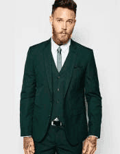 Green Slim Fit Suit - AlbertoNardoniStore