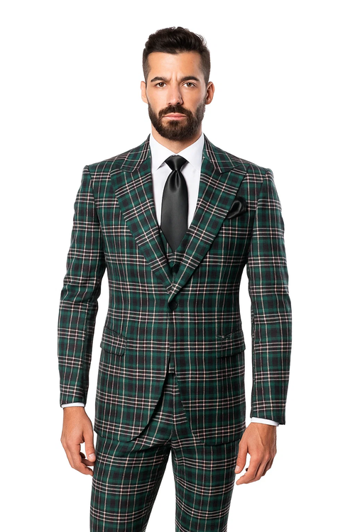 Classic Fit in Green Color by Rossiman