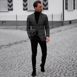 Men Groomsmens Suit Grey