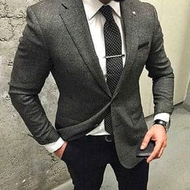 Mens Groom Grey Suits