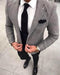 Men Groomsmens Groom Suits Grey