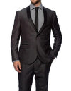 Men Groomsmen Suits Grey Groom