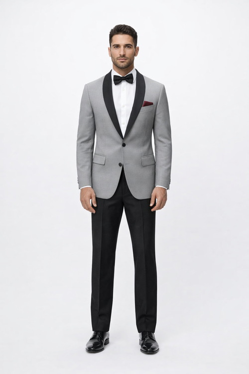 Grey Groom Suit - Mens Gray Wedding Suit