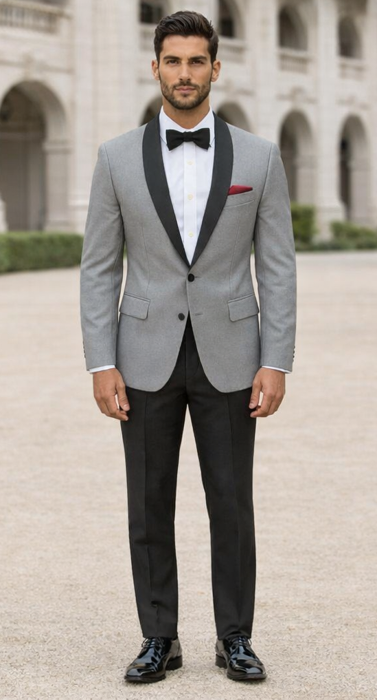 Grey Groom Suit - Mens Gray Wedding Suit