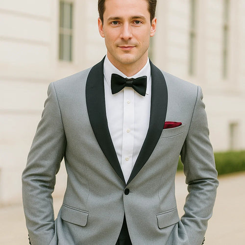 Grey Groom Suit - Mens Gray Wedding Suit