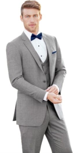 Mens Groom Grey Groomsmen Suits
