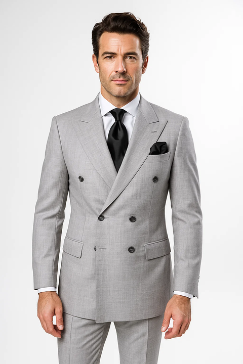Classic Fit in Grey Color by Rossiman