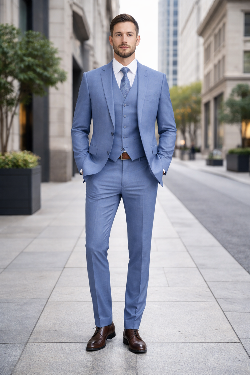 Groomsmen Suits Dusty Blue