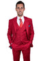 Mens Stacy Adams Suit - Stacy Adams Suit Men's Two Button Vested Basic Suit in Red