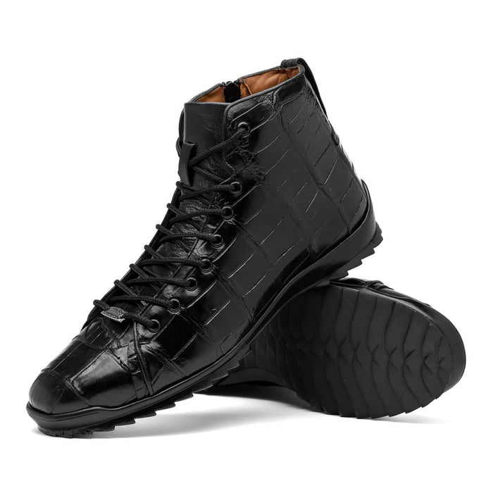 Marco Di Milano Hermond Alligator Boots Black