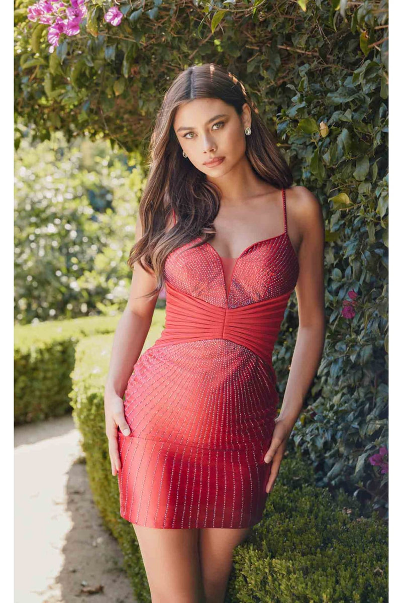 Dama Dresses for Quinceanera in Red Style JT911A Quince Outfit