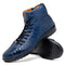 Marco Di Milano Hermond Alligator Boots Navy