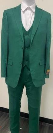 Green Big and Tall Linen Suit - AlbertoNardoniStore