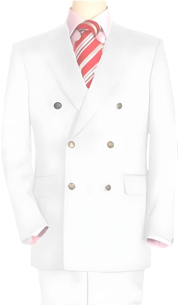 Mens White Dinner Jacket High crafted professionally Snow White men's Double Breasted Suit Jacket Blazer Cheap Priced Unique Fancy Big Sizes Sport Coat Sale Dinner Jacket