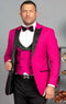 Hot Pink Men's Velvet ~ Big And Tall Blazer / Sport Coat - AlbertoNardoniStore