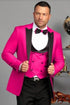 Hot Pink Men's Velvet ~ Big And Tall Blazer / Sport Coat - AlbertoNardoniStore