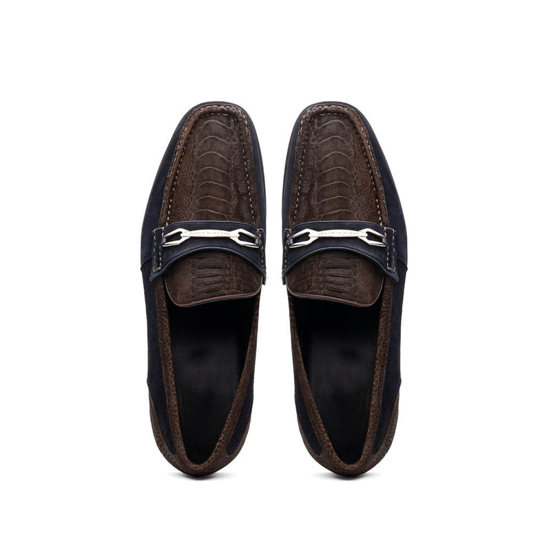 Marco Di Milano Hugo: Brown/Navy Leather Dress Shoe