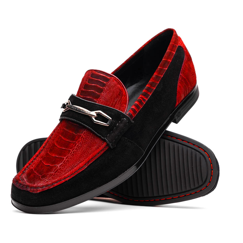 Marco Di Milano Hugo Red/Black Luxury Leather Shoe
