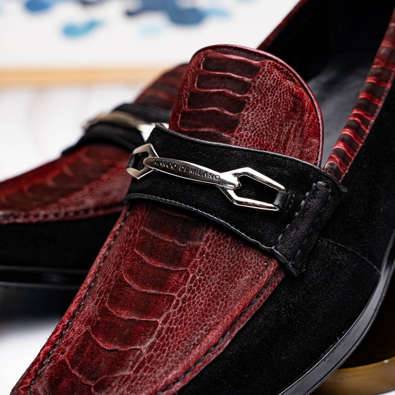 Marco Di Milano Hugo - Wine & Black Leather Oxford