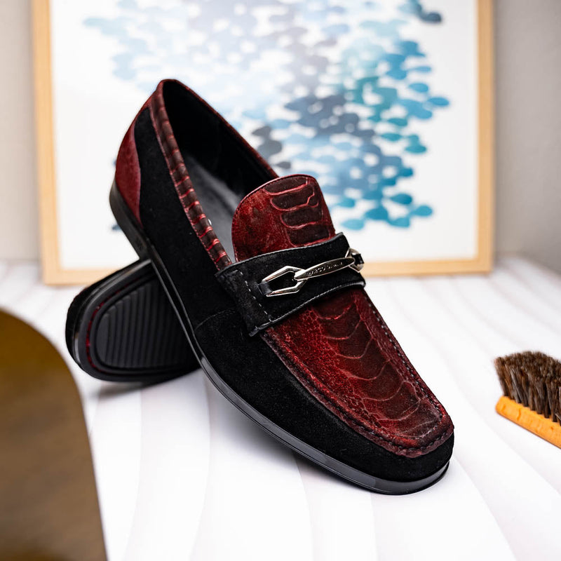 Marco Di Milano Hugo - Wine & Black Leather Oxford