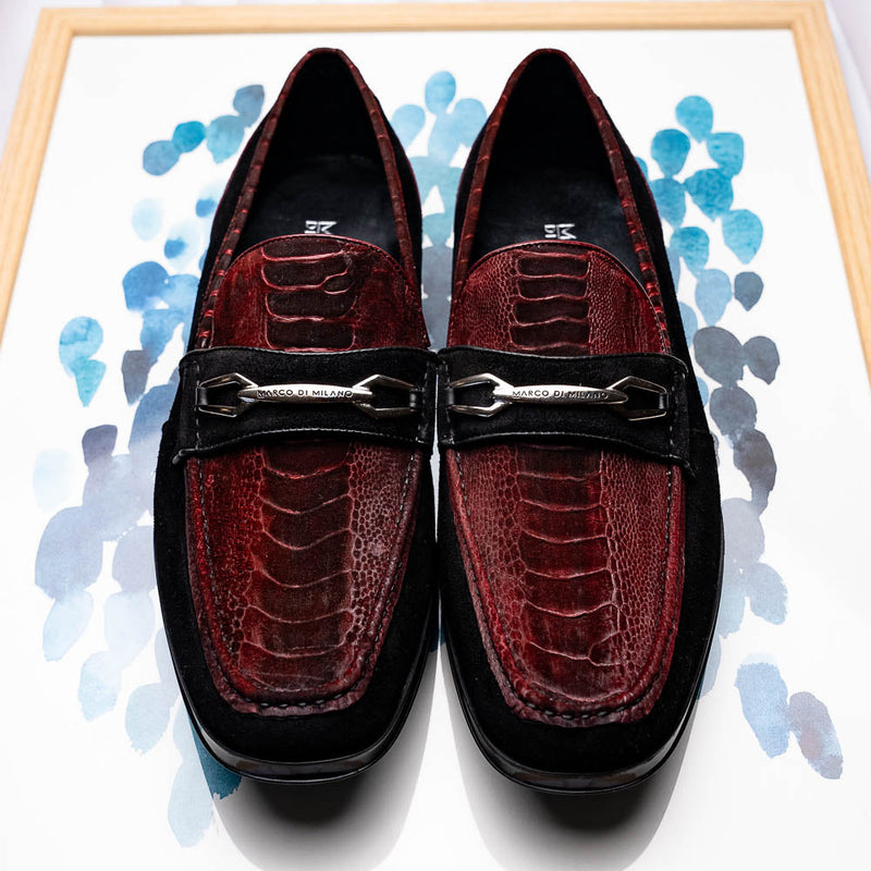 Marco Di Milano Hugo - Wine & Black Leather Oxford