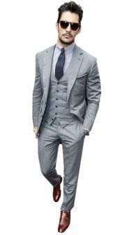 Gray Big and Tall Linen Suit - AlbertoNardoniStore