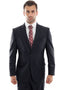 "Modern Fit Wool Suit for Men - Designer Two Button in Charcoal Grey"