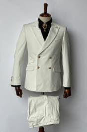 Cream And Gold Suit - AlbertoNardoniStore