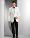 Mens Designer Traditional Shawl Lapel Dinner Jacket in Ivory