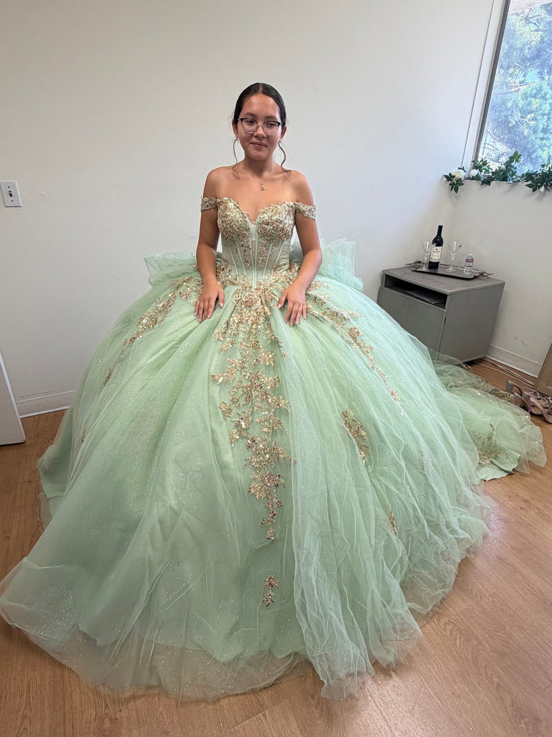 Quinceanera Dress Sweetheart Ruffles Sequin Prom Gown By Layla K LK272
