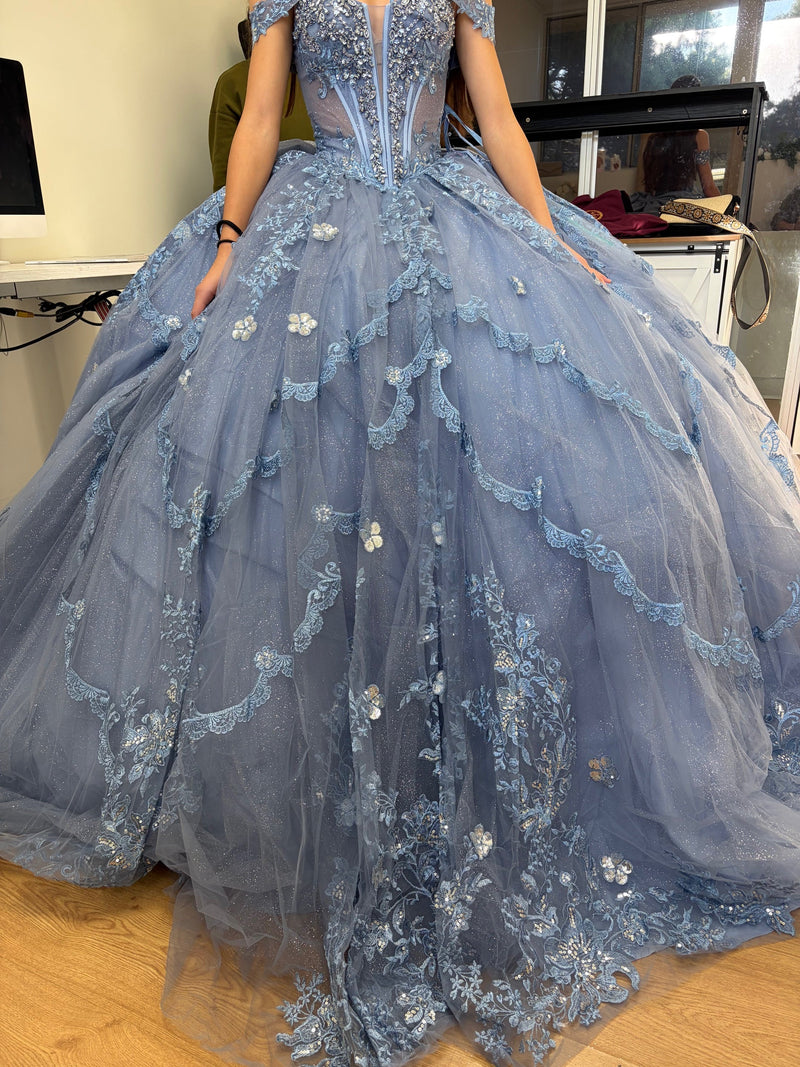 Prom Dress Sweetheart Off The Shoulder Ball Gown By Layla K LK273