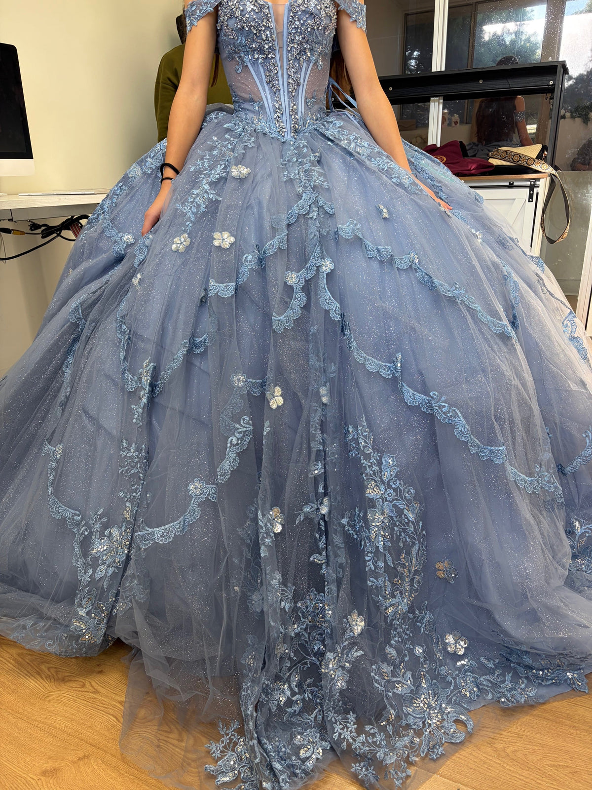 Prom Dress Sweetheart Off The Shoulder Ball Gown By Layla K LK273