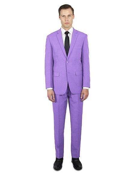 Lavender ~ Lilac Classic Fit Festive Young Prom Affordable Suit