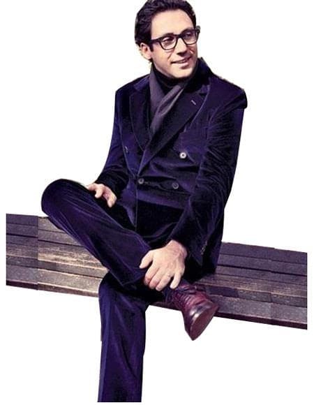 Browse Blue Velvet Pants for Men - Alberto Nardoni