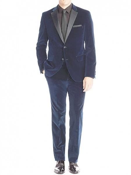 Men’s Velvet Blue Suit