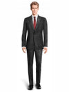 Men's Black One Button Velvet Suit