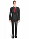 Men's Black One Button Velvet Suit